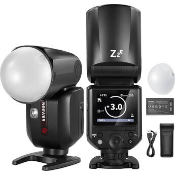 Neewer Z2-N TTL Round Head Flash Speedlite for Nikon (Diffuser Kit)