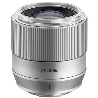 TTArtisan AF 56mm f/1.8 Lens (FUJIFILM X, Silver)