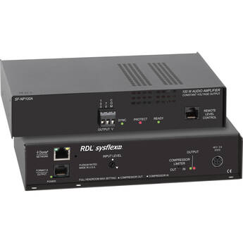 RDL Network to 100 W Mono Audio Amplifier - 70 V or 100 V