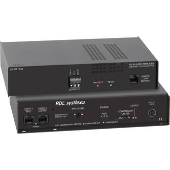 RDL Format-A To 100 W Mono Audio Amplifier - 70 V or 100 V