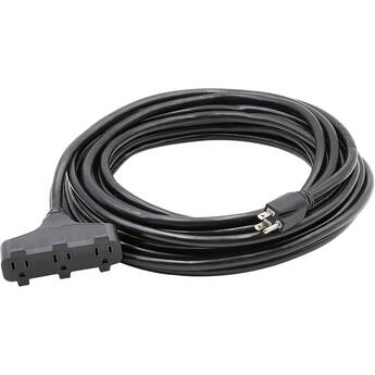 Century Wire and Cable SJTW Triple Tap Extension Cord Kit (12 AWG, Black, 10', 5-Pack)