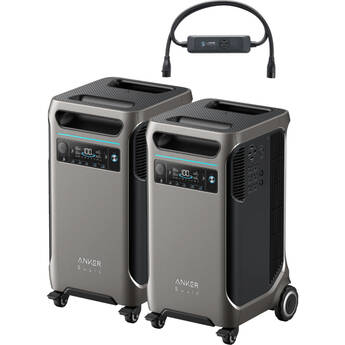 Anker Two SOLIX F3800 Portable Power Stations with Double Power Hub