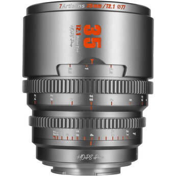 7Artisans 35mm T2.1 Hope S35 Cine Lens (Canon RF, Titanium Gray)