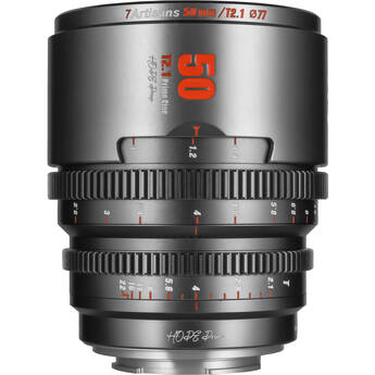 7Artisans Hope 50mm T2.1 S35 Cine Lens (FUJIFILM X, Titanium Gray)