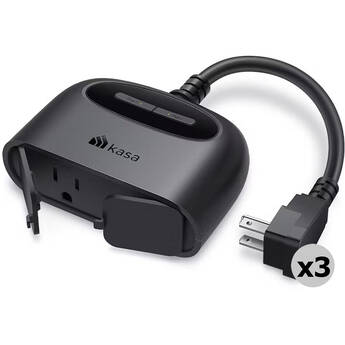 TP-Link EP40A Kasa Smart Outdoor Wi-Fi Plug (3-Pack)