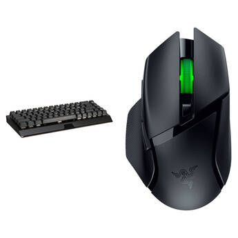 Razer BlackWidow V3 Mini HyperSpeed Mechanical Gaming Keyboard and Basilisk V3 X HyperSpeed Wireless Mouse