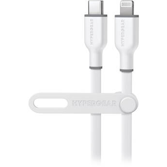 HyperGear Flexi Pro USB-C to Lightning Cable (10', White)