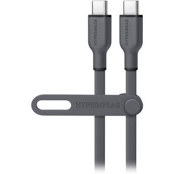 HyperGear Flexi Pro USB-C to USB-C Fast Charge Cable (6', Gray)