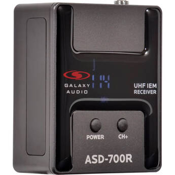 Galaxy Audio ASD-700R Digital UHF IEM Bodypack Receiver (B5: 550 to 569 MHz)