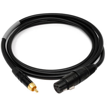 Benchmark XLRF to Male RCA Adapter Cable with Pin 3 Floating (3')