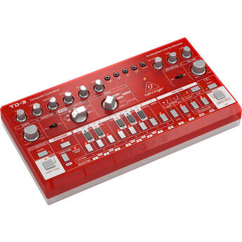 Behringer TD-3-SB Analog Bass Line Synthesizer with 16-Step Sequencer (Strawberry)