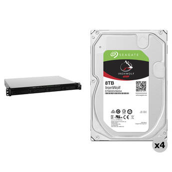 Synology 32TB RX418 NAS Expansion Unit Kit with Seagate NAS Drives (4 x 8TB)