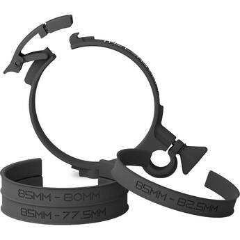 Lens Cuff 85mm Lens Cuff LITE with 82.5, 80, and 77.5mm Lens Barrel Inserts