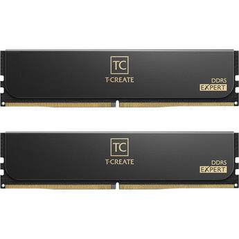 TEAMGROUP 96GB T-Create Expert DDR5 6400 MHz UDIMM Memory Kit (2 x 48GB, Black)