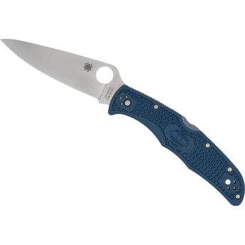 Spyderco Endura 4 Lightweight Folding Knife (Cobalt Blue Handle, Satin)