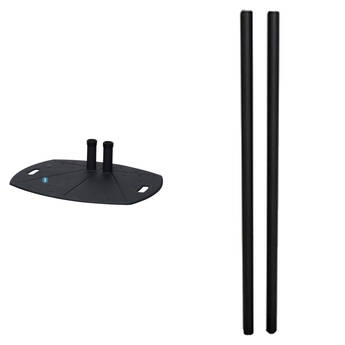 Premier Mounts TL Base with PSD-HDCA Adapter and T72B Extra Dual Poles, 72" Kit (Black)
