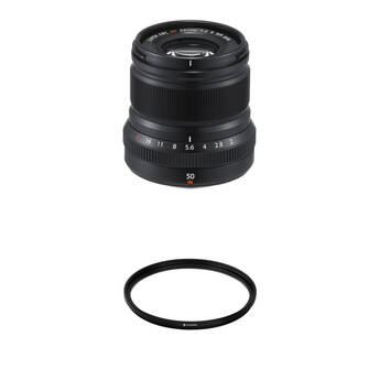 FUJIFILM XF 50mm f/2 R WR Lens with Lens Care Kit (Black)