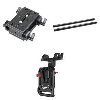 SmallRig 15mm Tripod Mounting Kit with Hinged V-Lock Plate and Rods