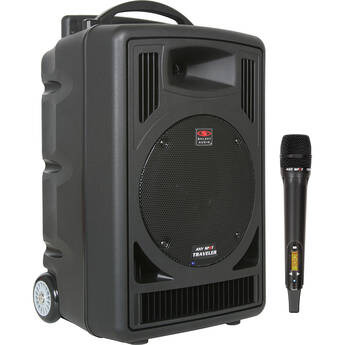 Galaxy Audio TV8 Traveler 8" 120W 2-Way Rechargeable PA System with Bluetooth, Handheld Wireless Mic, and Audio Link