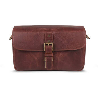 MegaGear Leather Camera Messenger Bag (Brown)
