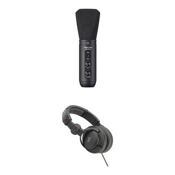 TASCAM TM-250U Supercardioid USB-C Condenser Microphone Kit with Headphones