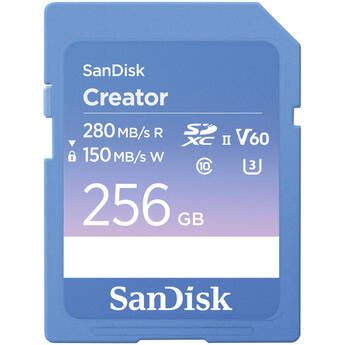 SanDisk 256GB Creator Series UHS-II SDXC Memory Card