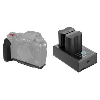 SmallRig L-Shape Grip with Batteries and Charger Kit for FUJIFILM X-T5 Mirrorless Cameras