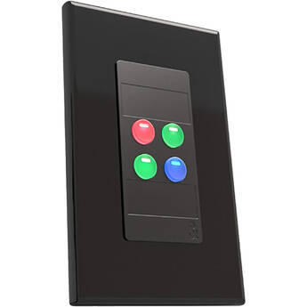 Allen & Heath IP4 Four Button Programmable Decora Wallplate Controller (Black)