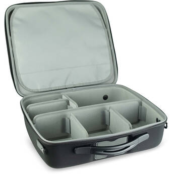 Shell-Case Hybrid 340 Lightweight Semi-Rigid Utility Case with Pouch & Divider Set (Black)