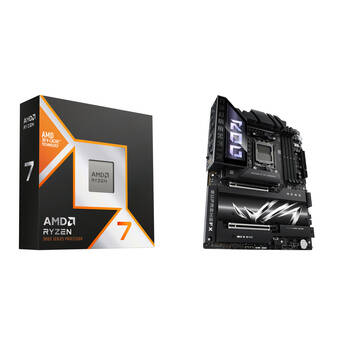 AMD Ryzen 7 9800X3D Eight-Core Processor & ROG Crosshair X870E Hero Motherboard Kit