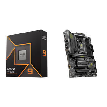 AMD Ryzen 9 9900X 4.4 GHz 12-Core AM5 Processor Kit with MSI MAG X870E TOMAHAWK WIFI AM5 ATX Motherboard
