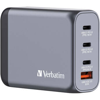 Verbatim 100W 4-Port USB GaN Wall Charger