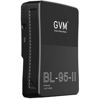 GVM BL95-II V-Mount Battery with D-Tap and USB Outputs (6600mAh)