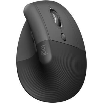 Logitech Lift Vertical Ergonomic Wireless Mouse (Graphite)