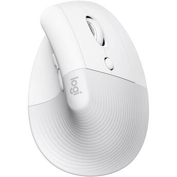 Logitech Lift Vertical Ergonomic Wireless Mouse (Off-White)