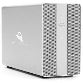 OWC Mercury Elite Pro Dual 48TB 2-Bay USB 3.2 Gen 2 RAID Array with 3-Port Hub (2 x 24TB)