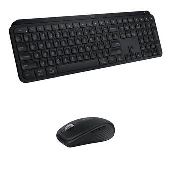 Logitech MX Keys S Wireless Keyboard & MX Anywhere 3S Mouse Combo Kit (Black)