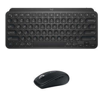 Logitech MX Wireless Keys Mini Keyboard and Anywhere 3S Mouse Kit (Black)