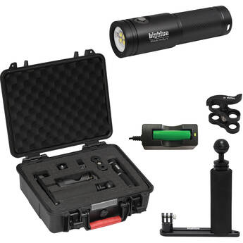 Bigblue Black Molly VII with Case and Single-Arm Camera Tray (Black)