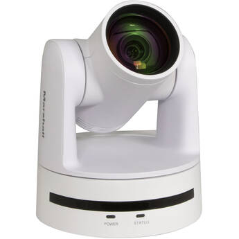 Marshall Electronics CV612-TWI Compact PTZ Camera with AI Auto-Framing (White)