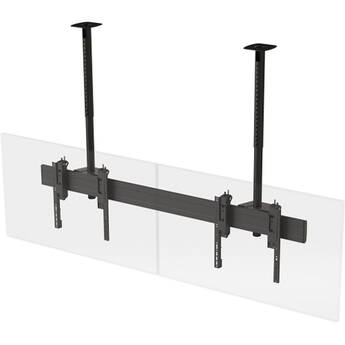 Premier Mounts 2x1 Ceiling-Mounted Symmetry Menu Board Video Wall Mount for Displays Up to 55"