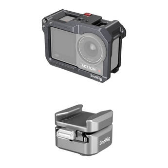 SmallRig Camera Cage Kit with H18 Quick Release Shoe Mount for DJI Osmo Action