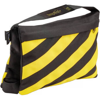 Impact Filled Saddle Sandbag (15 lb, Caution Striped, Set of 2)