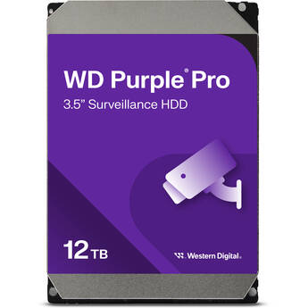 WD 12TB Purple Pro 7200 rpm SATA III 3.5" Internal Surveillance Hard Drive (Retail)