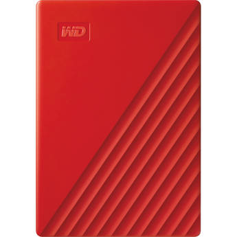WD 5TB My Passport USB 3.2 Gen 1 External Hard Drive (Red)