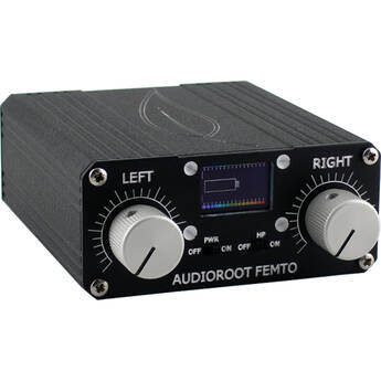 AUDIOROOT FEMTO Portable Battery-Powered Stereo Microphone Preamp
