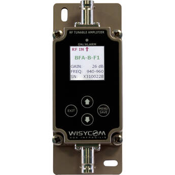 WISYCOM BFA-F2 Wideband Antenna Amplifier with Remote-Controlled Filters and N-Type Connectors (430 to 960 MHz)