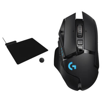 Logitech G G502 LIGHTSPEED Gaming Mouse & POWERPLAY 2 Charging Pad Kit