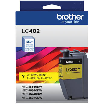 Brother Genuine LC402 INKvestment Tank Standard-Yield Yellow Ink Cartridge