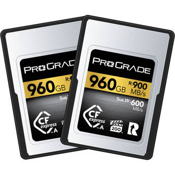 ProGrade Digital 960GB CFexpress 2.0 Type A Gold Memory Card (2-Pack)